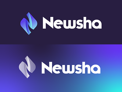 N Logo branding design flat logo vector