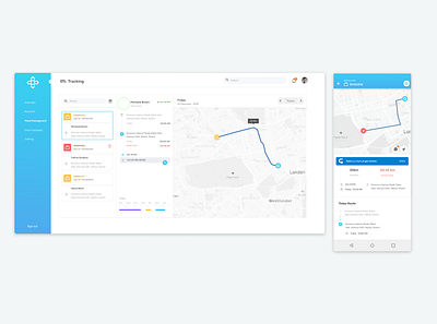 Fleet manegment design flat ui uiux ux