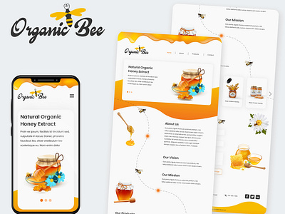 Organic Bee Website UI