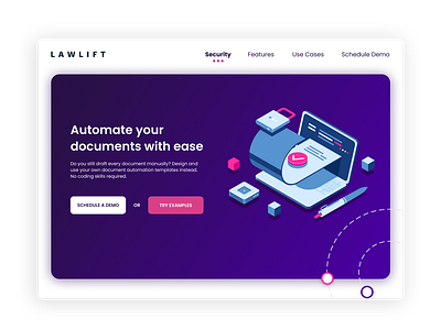 Lawlift Website UI Concept