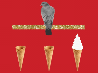 Yummy animation collage gif icecream loop motion motion design pigeon