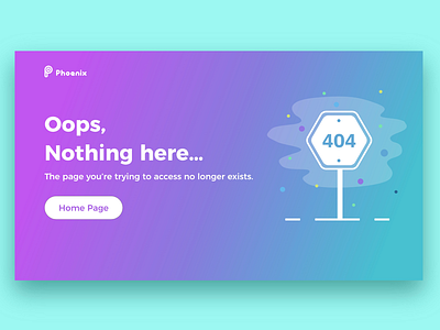 #DailyUI #Day008 #Error404 error 404 landing page ui