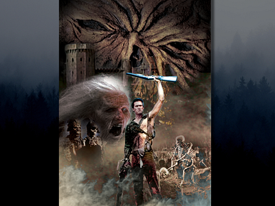 Evil Dead Fan Image army of darkness composition evil dead graphicdesign photoshop