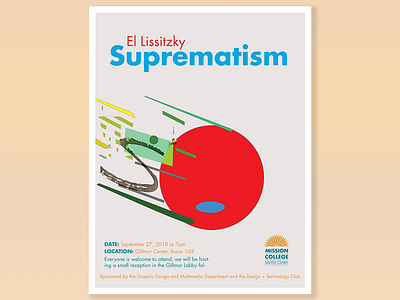 Suprematism Poster abstract poster school poster suprematistm