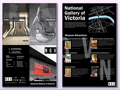 Foldable Museum Brochure brochure graphicdesign museum brochure