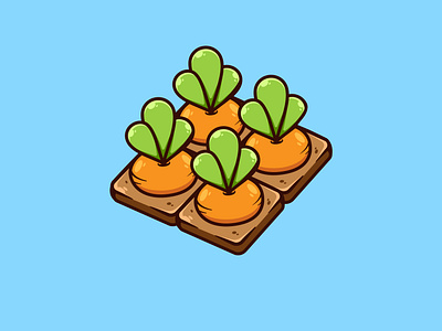 carrot garden illustration