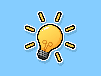 bulb illustration adobe illustrator bulb cartoon creative design icon idea illustration light ligter vector