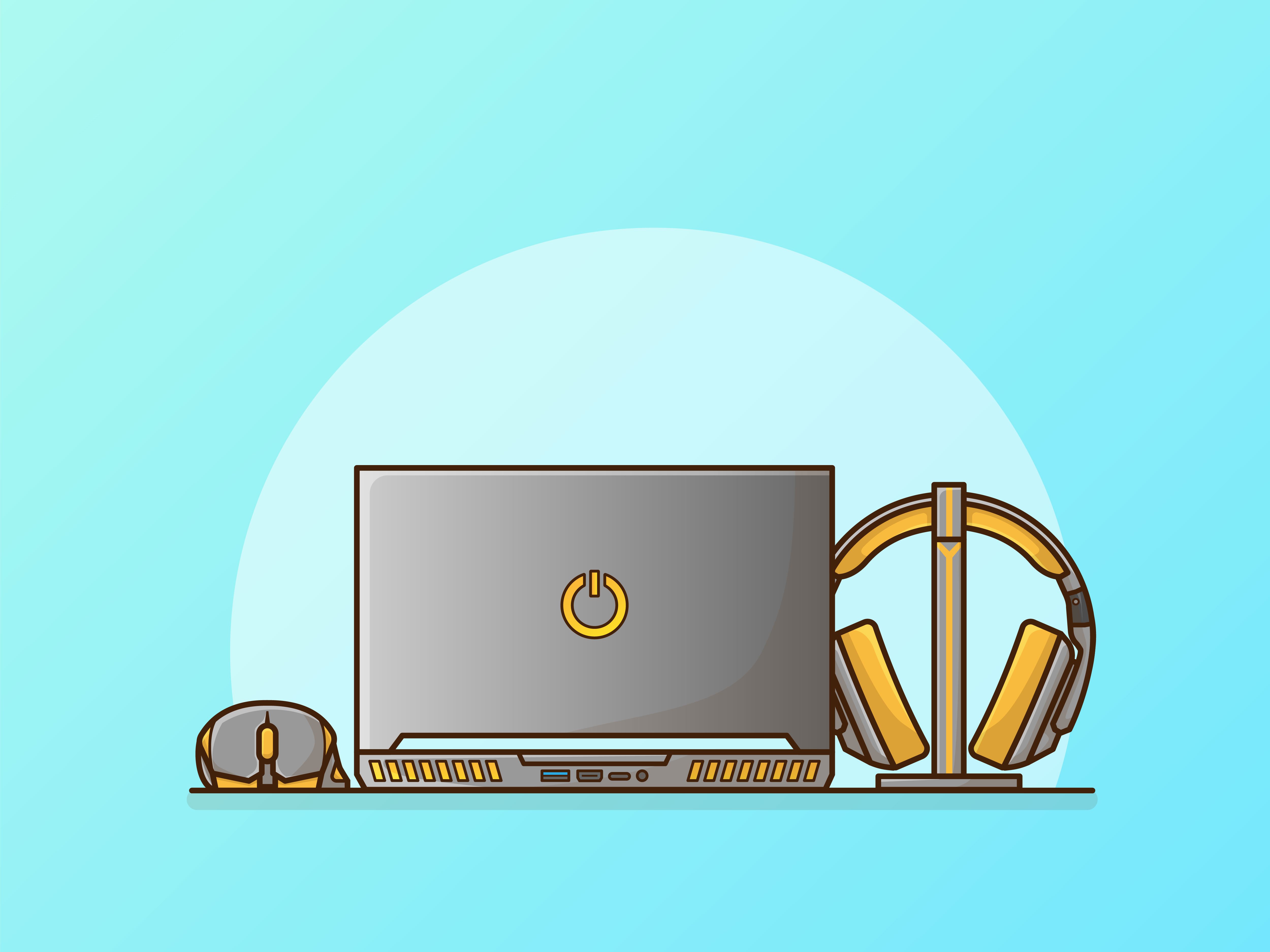 Gaming Set by endang firmansyah on Dribbble