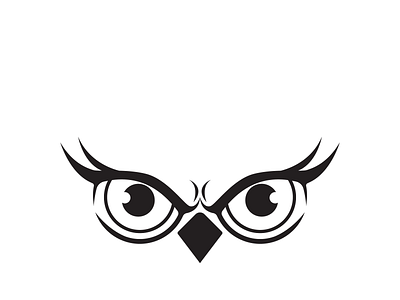 owl face adobe illustrator animal animal logo bird brand identity branding branding design company design eye face icon illustration logo owl owl logo silhouette simple logo vector