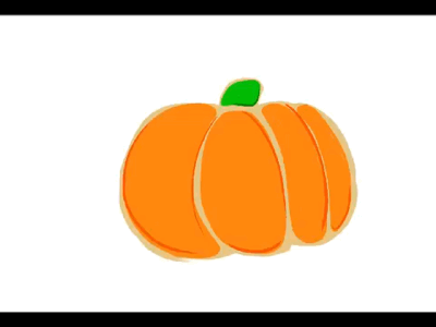 baby’s first animation animation fall gif procreate pumpkin