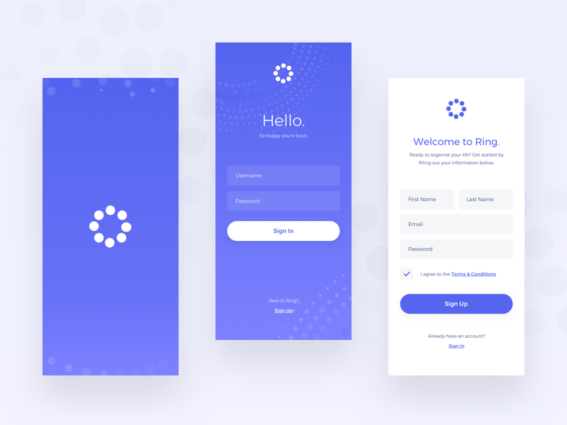 Sign In/Sign Up ui design ux firstshot daily ui dailyui mobile app mobile ui sign in sign up