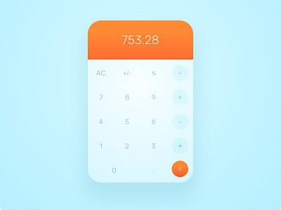 Calculator calculator daily ui dailyui design ui