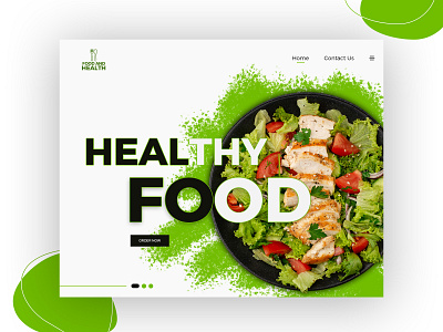 Healthy Food design diet fitness healthy homemade nutrition ui