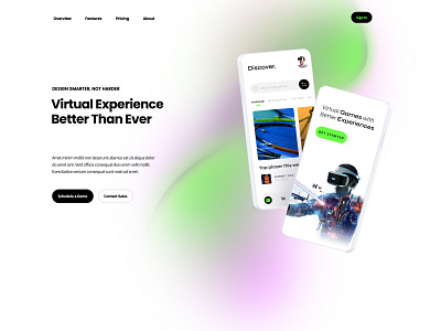 Virtual Gaming Web + App animation branding ui