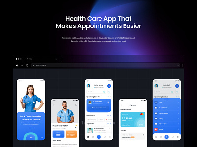 Helath Care App abstract branding design graphic design illustration ux