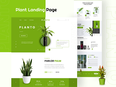 Plant Landing page design