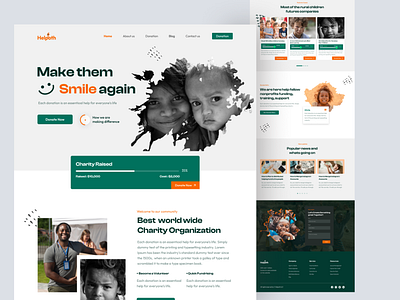 Charity Landing Page Design