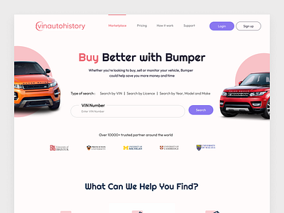 Car Selling Landing page design