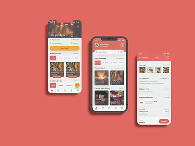 Events product Apps UI Design