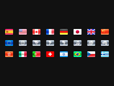 Country or region app flag icon icons region skeu ui web