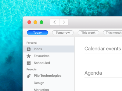 Agenda for Mac