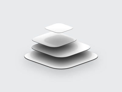 Floating App Tiles design icon sketch skeuomorph ui ux