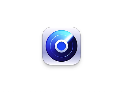 Hood Icon animation app blue bubble buron glass icon ios iphone location map metal radar skeu ui