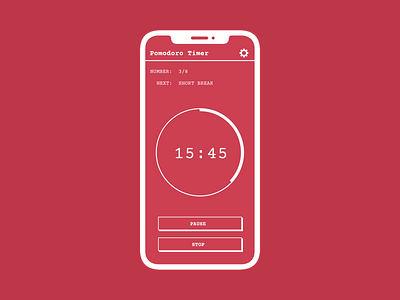 Pomodoro timer - Daily UI 014