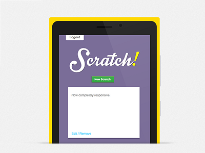 ScratchApp - Your online quickpad lumia notes ui ux web windows8