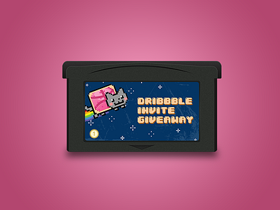 Dribbble Invite Giveaway! cartridge dribbble game gameboy giveaway invite