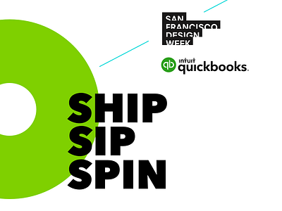 San Francisco Design Week 2018 + QuickBooks event poster quickbooks