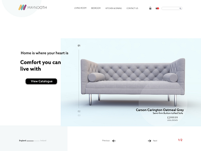 Home Page, Online Furniture branding design illustration ui ux