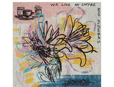 We Live On Coffee and Flowers album art design digital art digital illustration illustration music illustration procreate procreate art the national