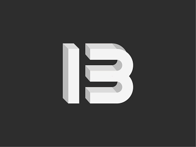 Letter B Logo - 3D
