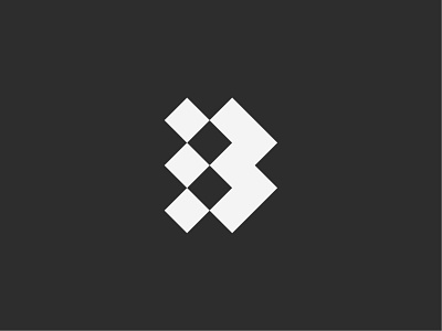 Letter B Logo - geometrical