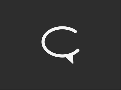 Letter C Logo - Chat Bubble