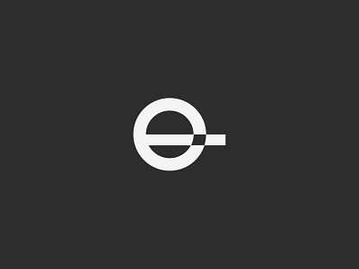 Letter E Logo - eNegative 36 days of type 36dayoftye 36daysoftype challenge letter e logo letter logo letter logo challenge letter mark monogram lettering lettermark logotype monogram logo typelogo