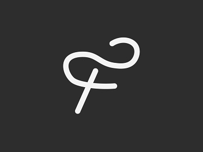 Letter F Logo - Script