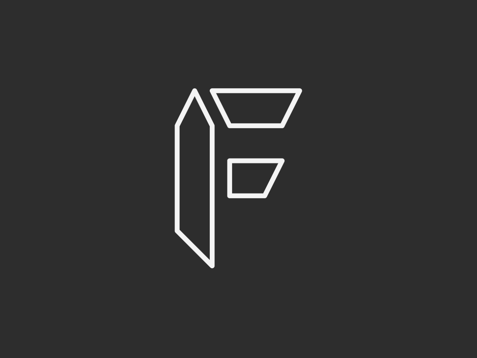 Letter F Logo - Neon Light OFF by Mehdi Jai on Dribbble