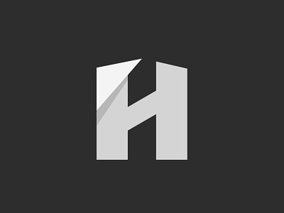 Letter H Logo - Fold