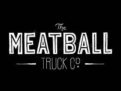 The Meatball Truck Co. Logo branding customtype identity logo type typography