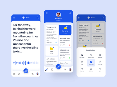 Quick note app ui