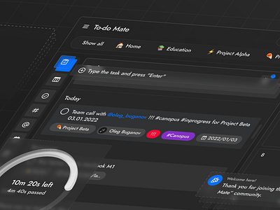 To-Do Mate – Task Management Tool Concept app design desktop graphic design isometric ui ux