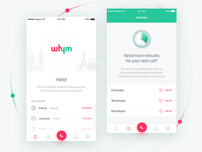 Whym - Seamless Instant Interpretation App call help interpretation ios language london minutes paris topup translate travel welcome