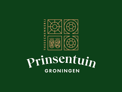 Prinsentuin Groningen 🫖 branding drink garden logo tea