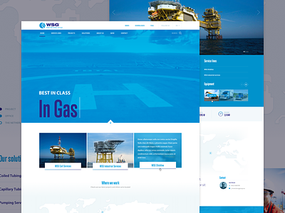 Well Services Group design map offshore site web webdesign world