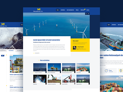 Heuvelman Ibis website offshore responsive site webdesign website