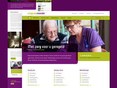 Zorggroep Meander health healthcare map webdesign website