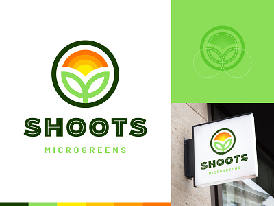 Shoots - Logo design branding food green hawaii logo plants