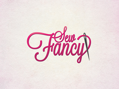 Sew Fancy Logo branding logo typography